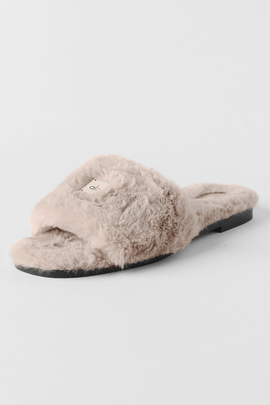 ALO Classico Faux Fur Sandal - Oat image 1