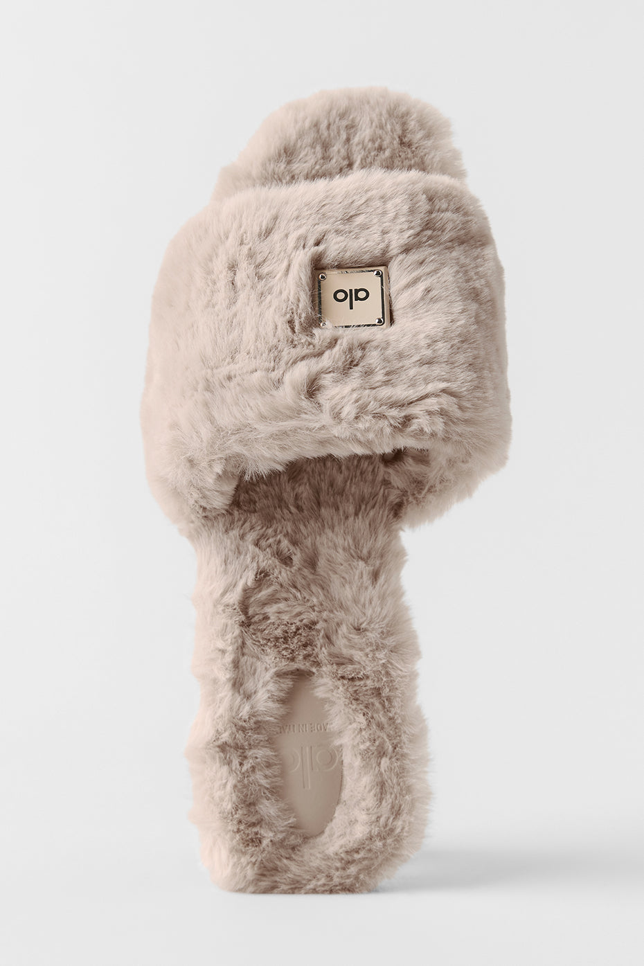 ALO Classico Faux Fur Sandal - Oat image 3
