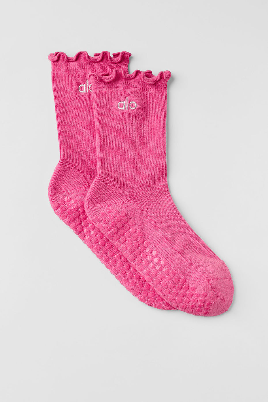 Lettuce Edge Grip Sock - Paradise Pink image 1