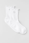 Lettuce Edge Grip Sock - White image 1