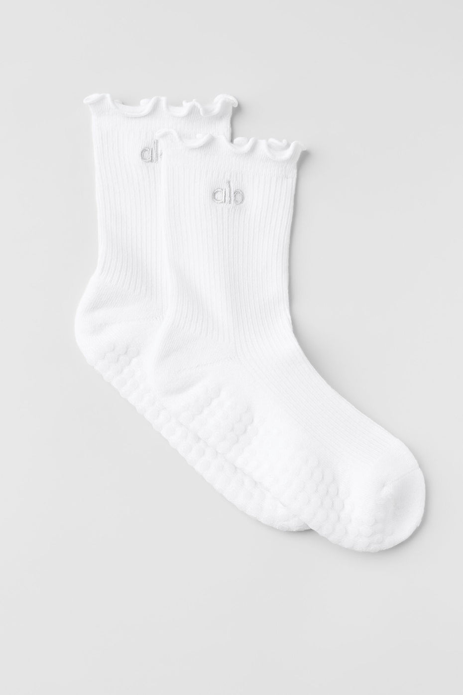 Lettuce Edge Grip Sock - White image 1