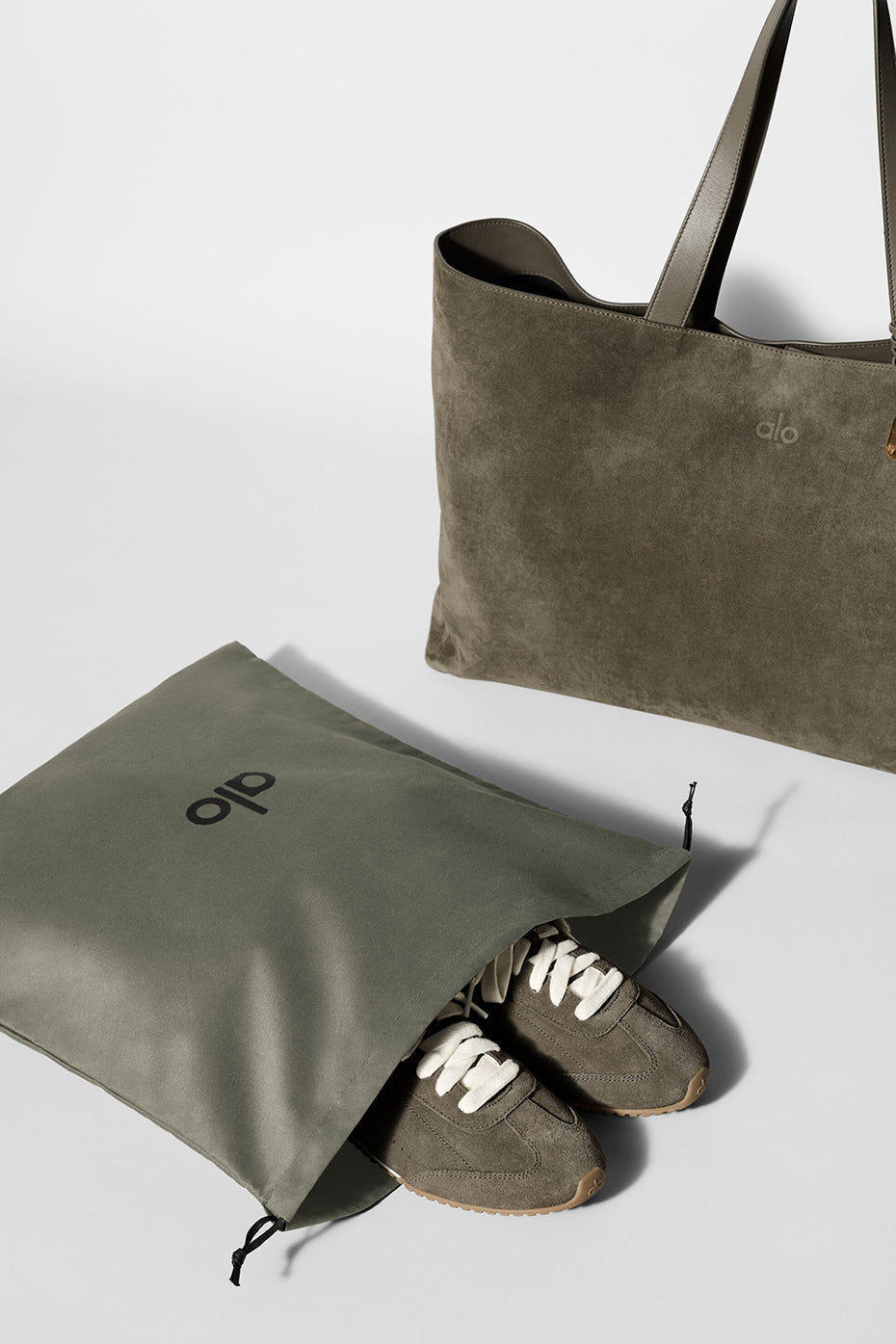 ALO Tranquility Tote - Olive Tree Suede image 7