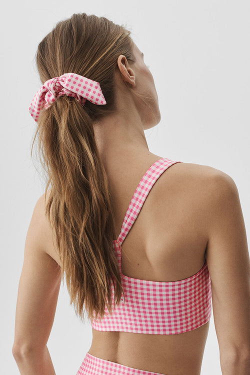 Airlift Gingham Rhythm Scrunchie - Paradise Pink Gingham image 1