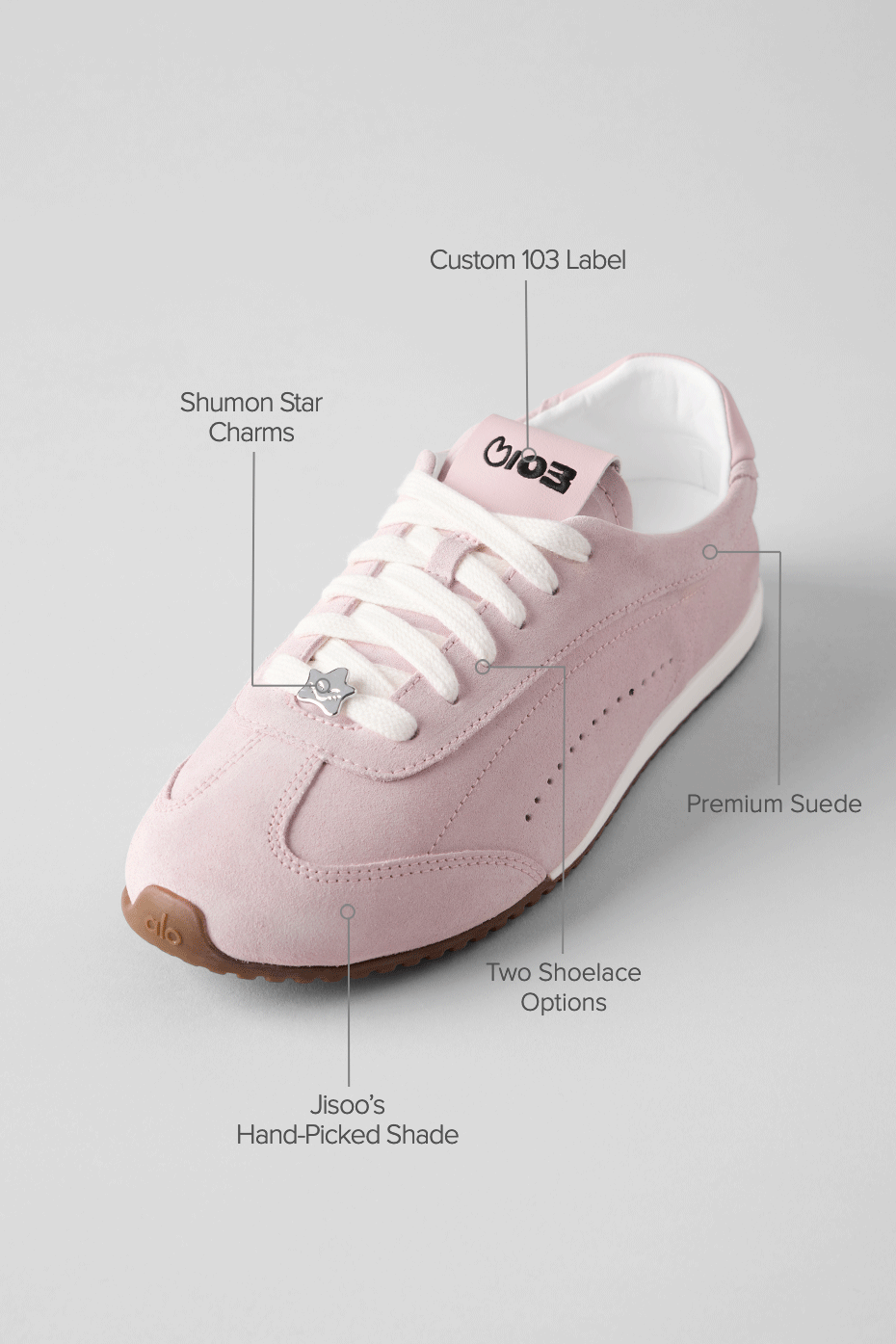 ALO Sunset Sneaker + Jisoo - Bloom Pink image 2