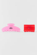Effortless Claw Clip (2-Pack) - Candy Heart Pink/Bright Red image 1