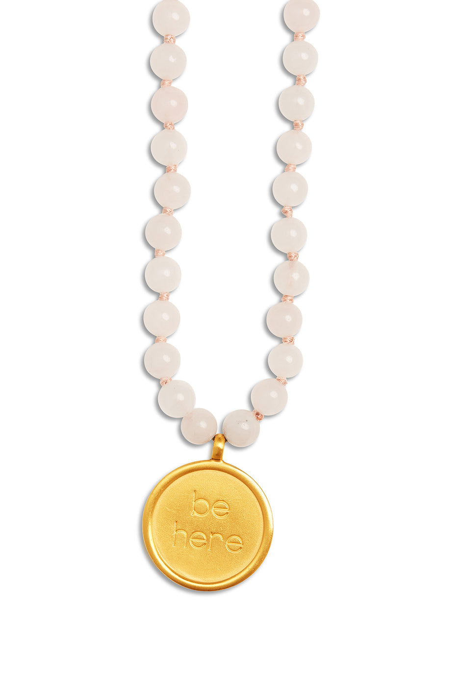 Rose Quartz Mala Necklace image 1