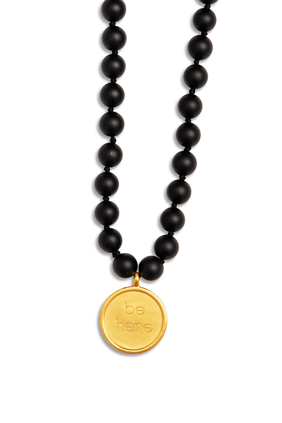 Black Onyx Mala Necklace image 1
