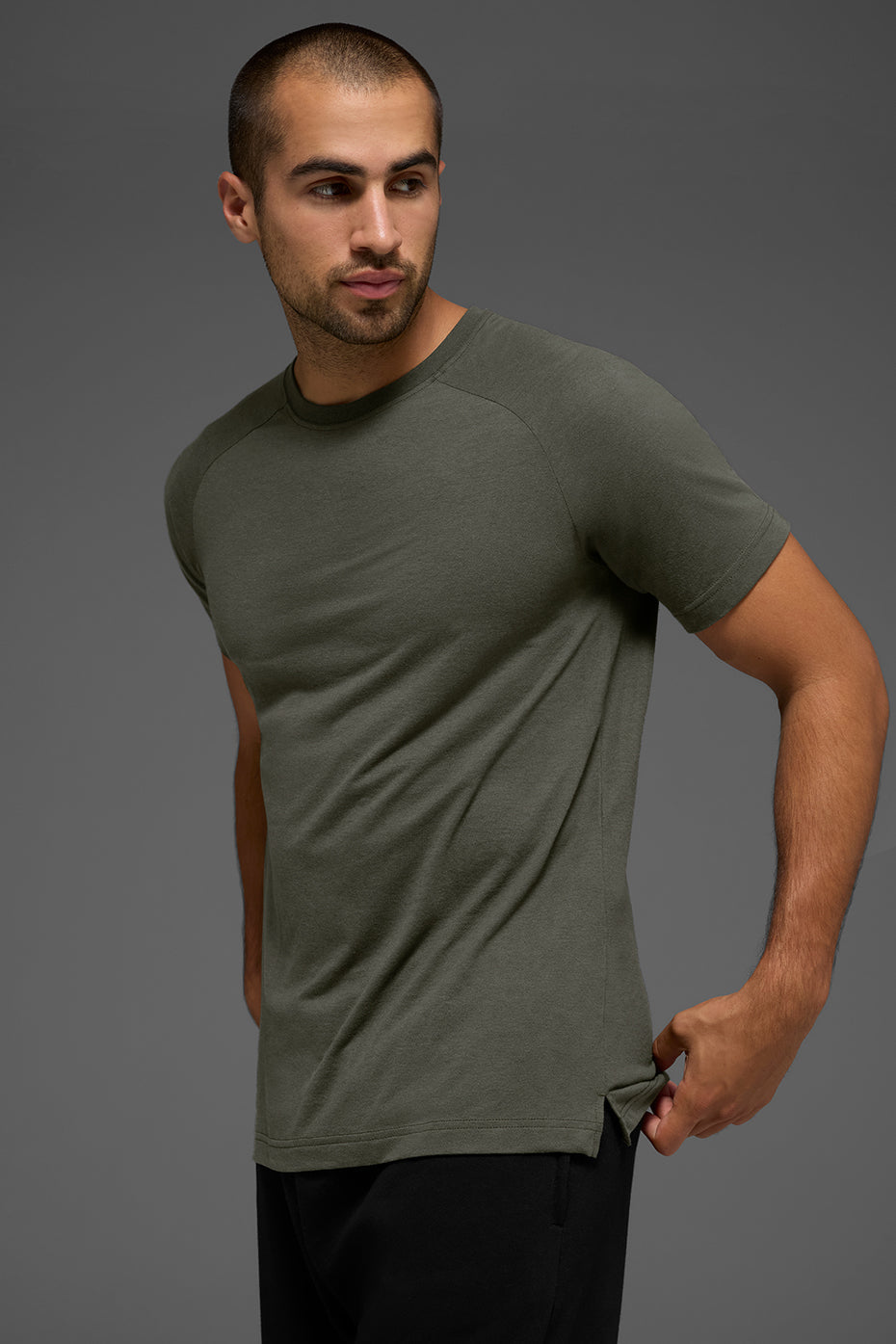 Triumph Raglan Tee - Stealth Green image 3