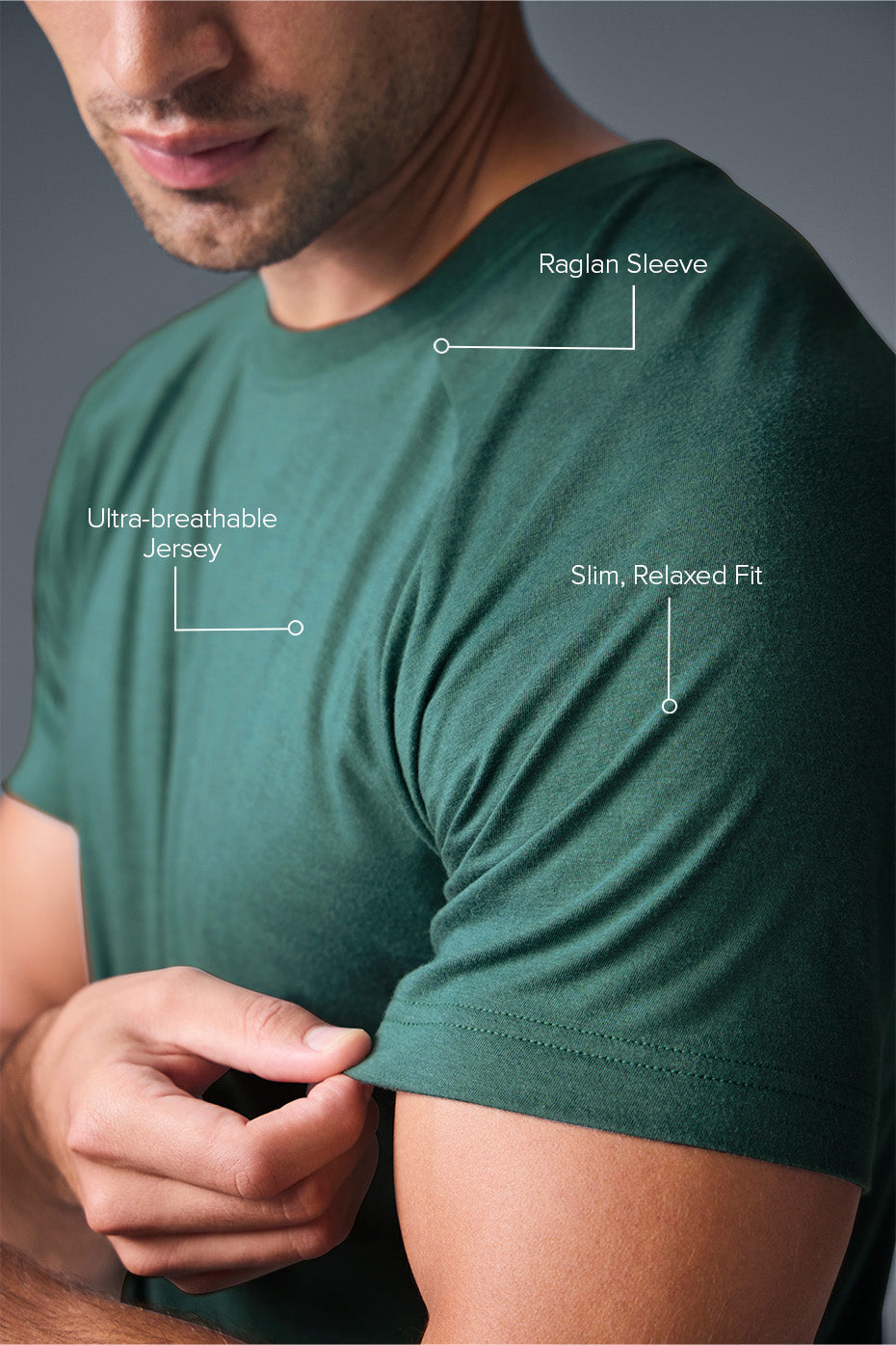 Triumph Raglan Tee - Winter Ivy image 2