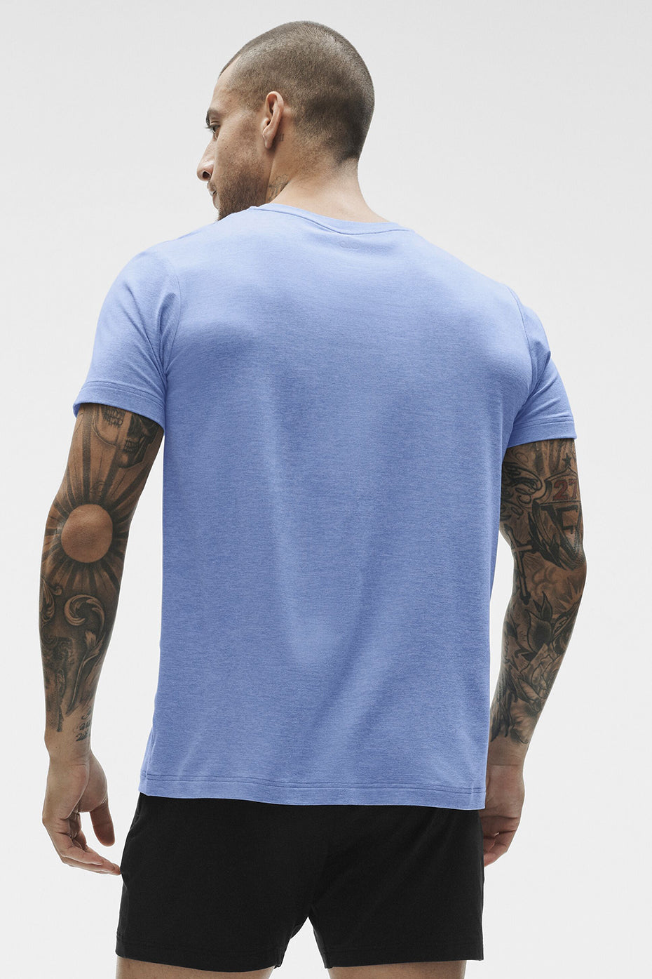 Conquer Reform Crewneck Short Sleeve - Provence Blue Heather image 2