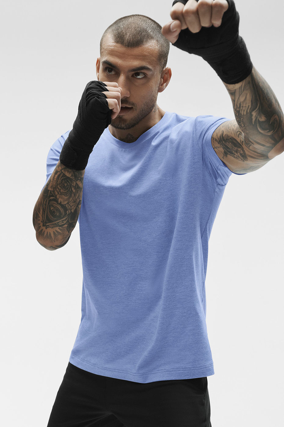 Conquer Reform Crewneck Short Sleeve - Provence Blue Heather image 4