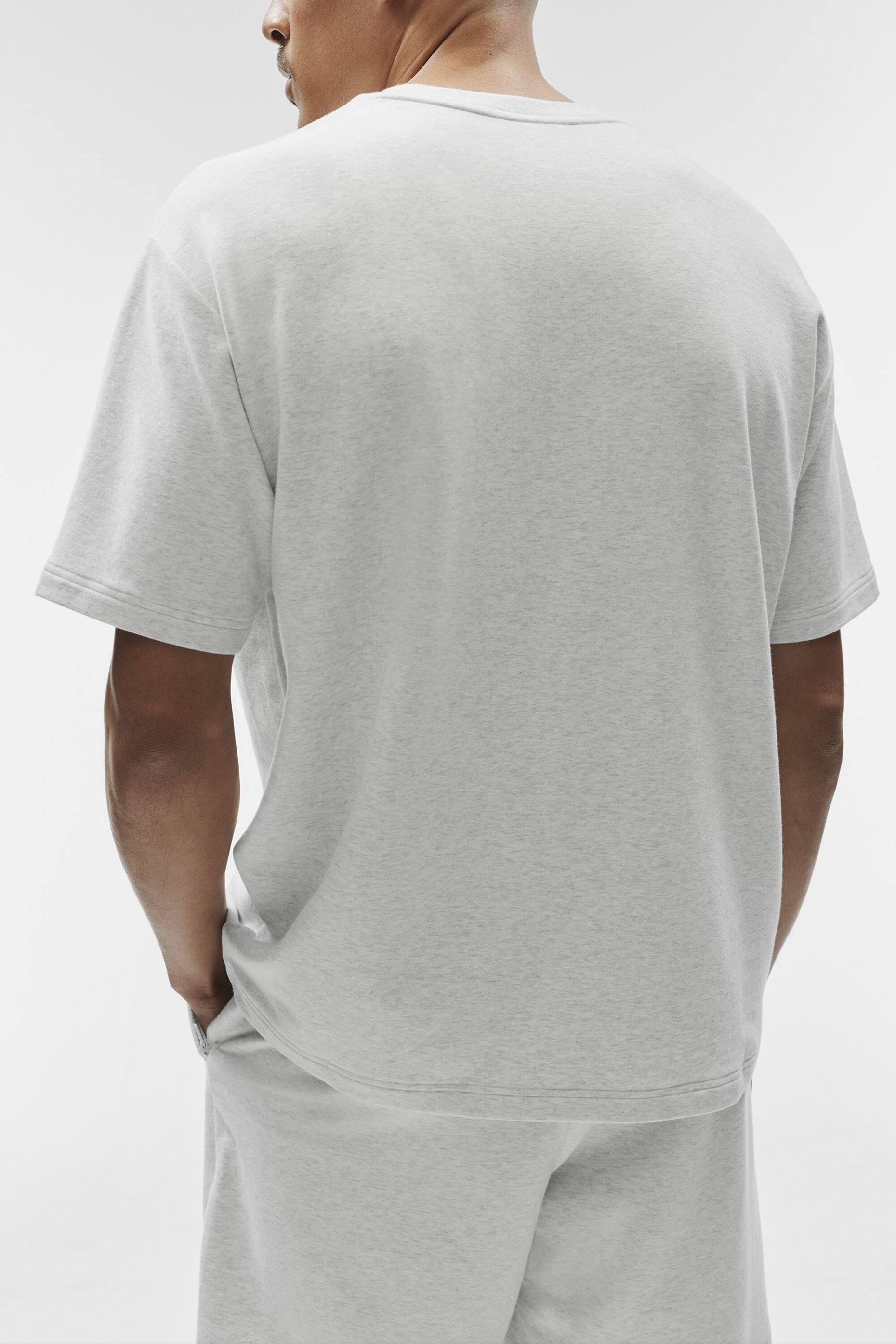 Double Take Short Sleeve - White Heather image 2