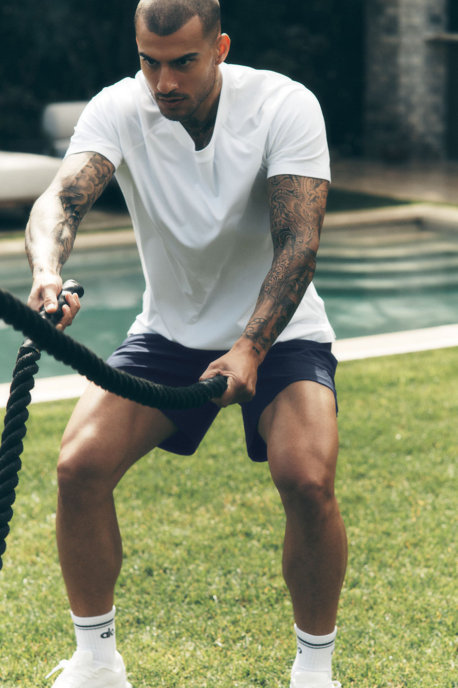ALO Vapor Crewneck Short Sleeve - White image 1