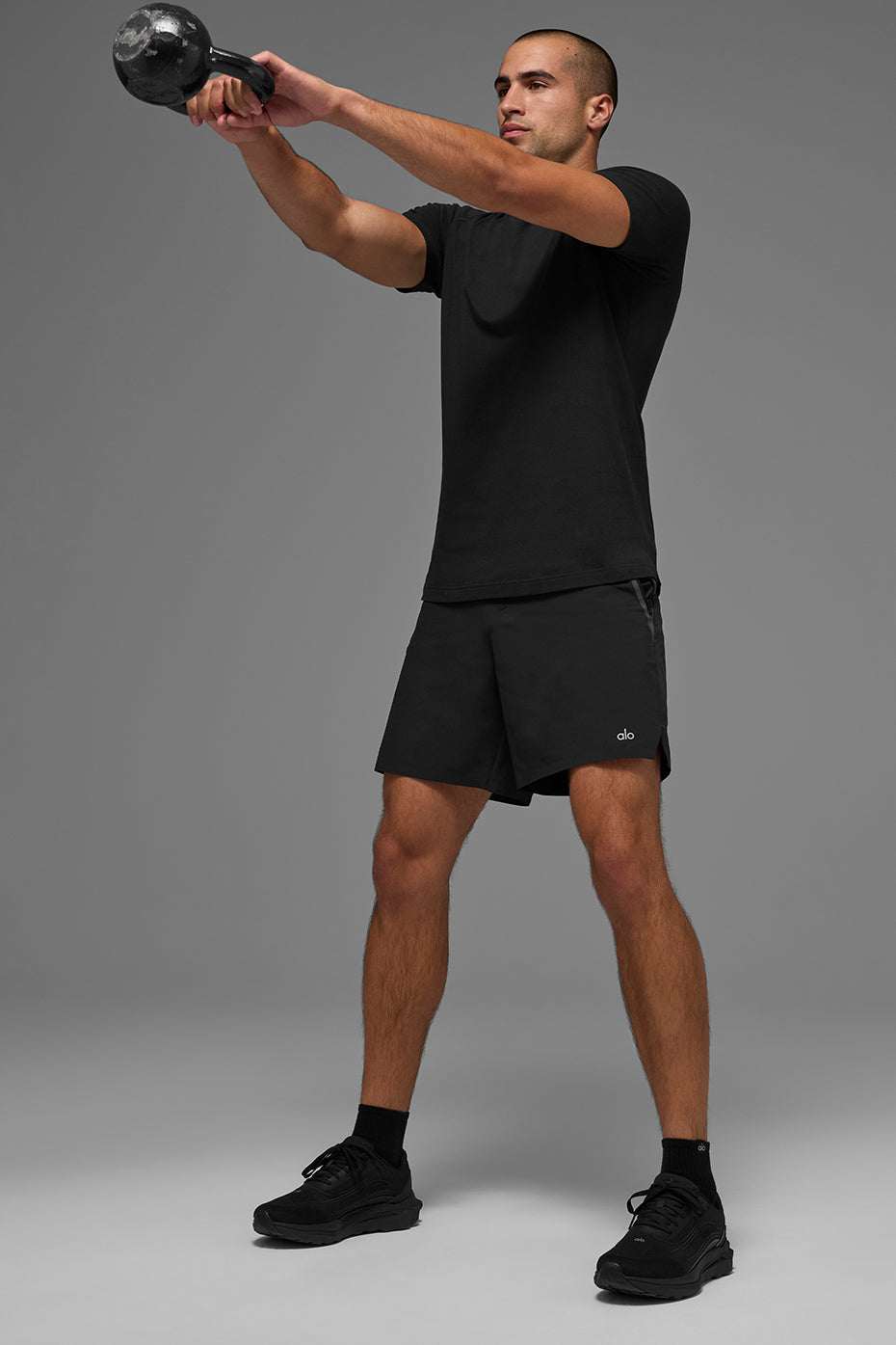 ALO Vapor Crewneck Short Sleeve - Black image 5