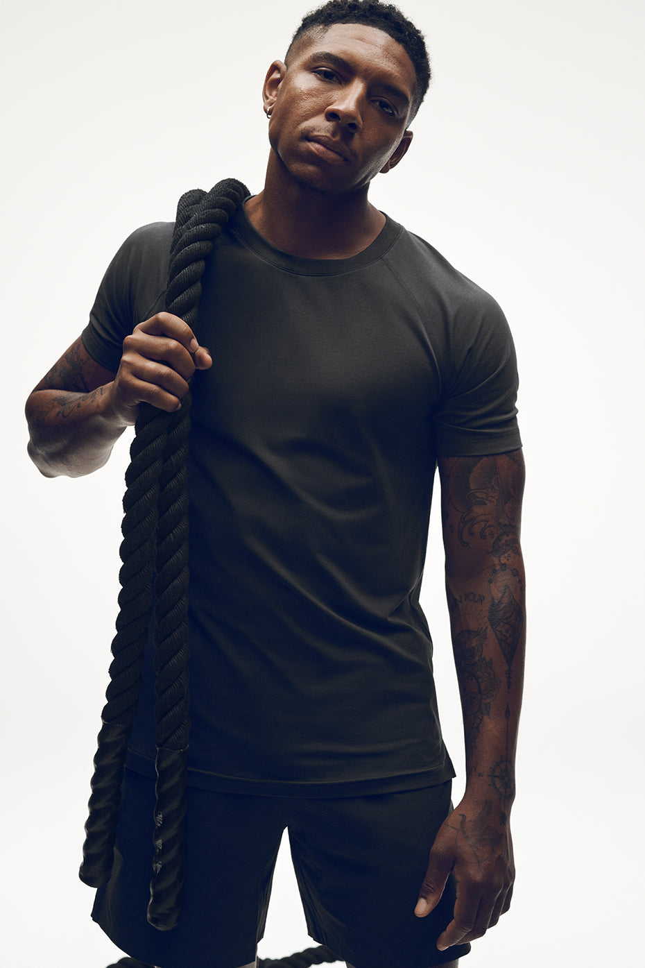 ALO Vapor Crewneck Short Sleeve - Anthracite image 1
