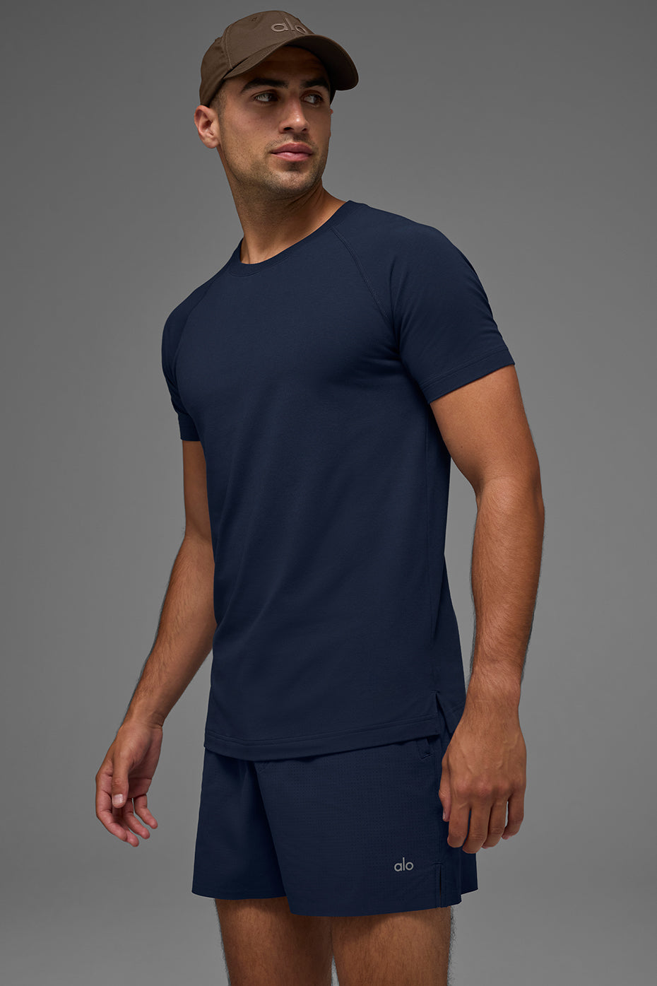 ALO Vapor Crewneck Short Sleeve - Navy image 1