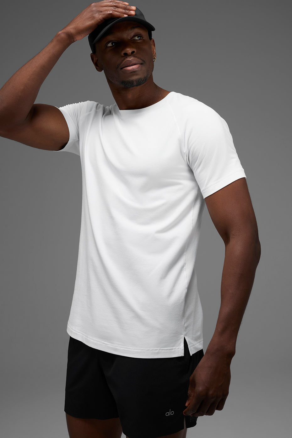 ALO Vapor Crewneck Short Sleeve - White image 3
