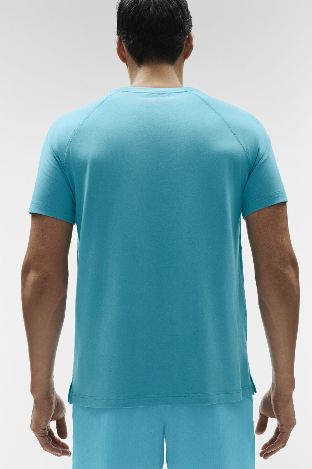 ALO Vapor Crewneck Short Sleeve - Blue Breeze image 2