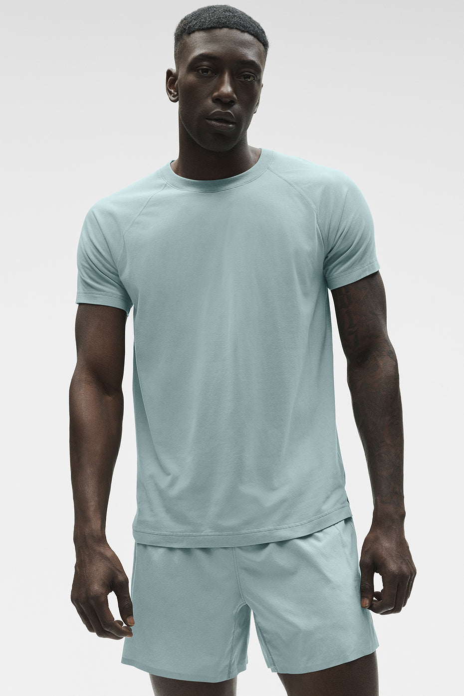 ALO Vapor Crewneck Short Sleeve - Desert Sage image 2