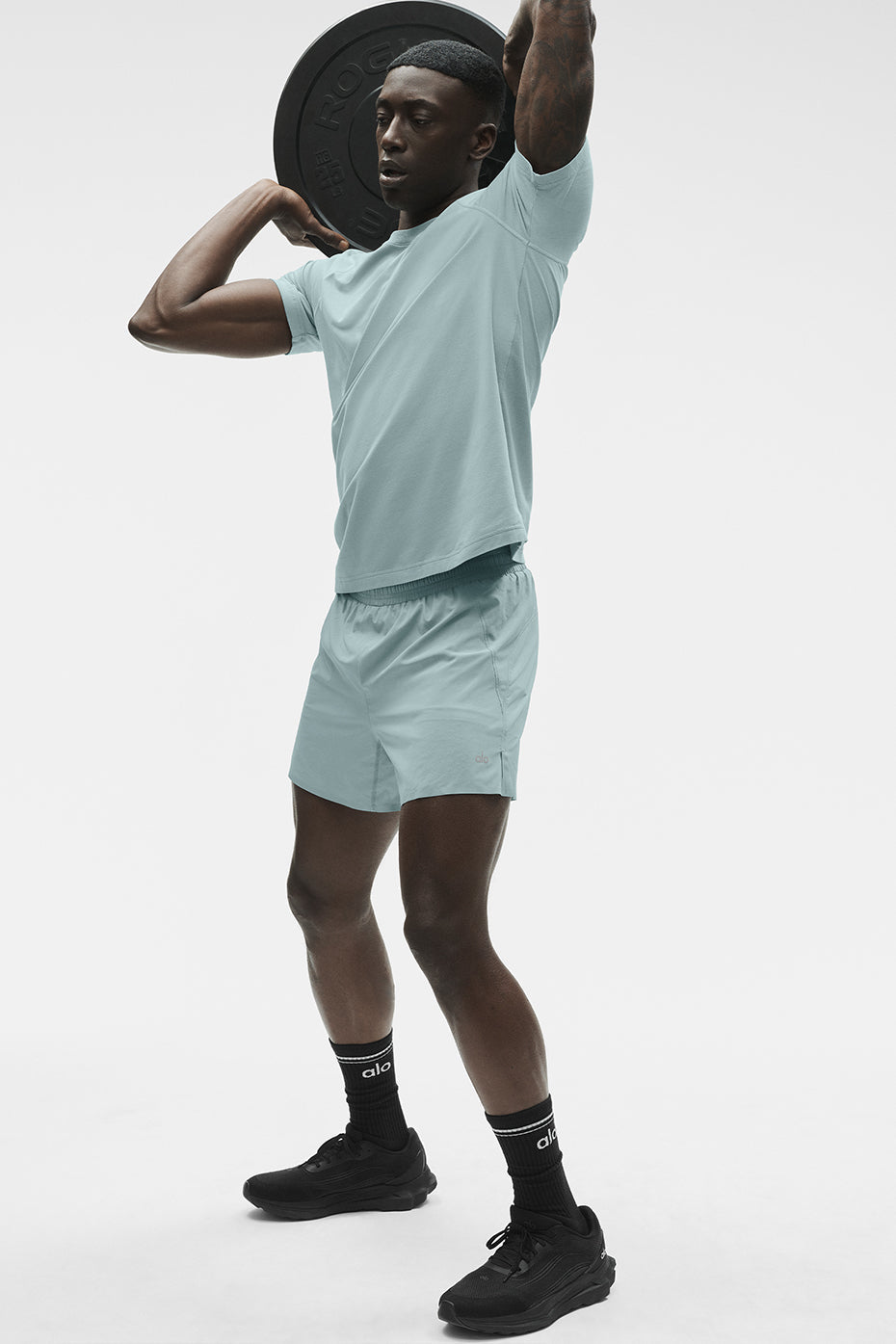 ALO Vapor Crewneck Short Sleeve - Desert Sage image 5