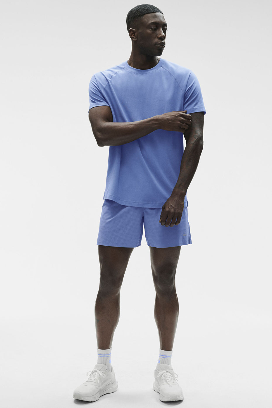 ALO Vapor Crewneck Short Sleeve - Provence Blue image 5