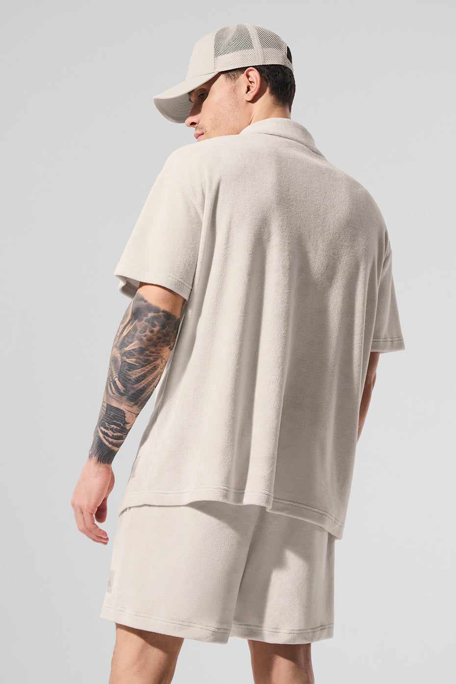 Coastal Terry Button Up - Bone image 2