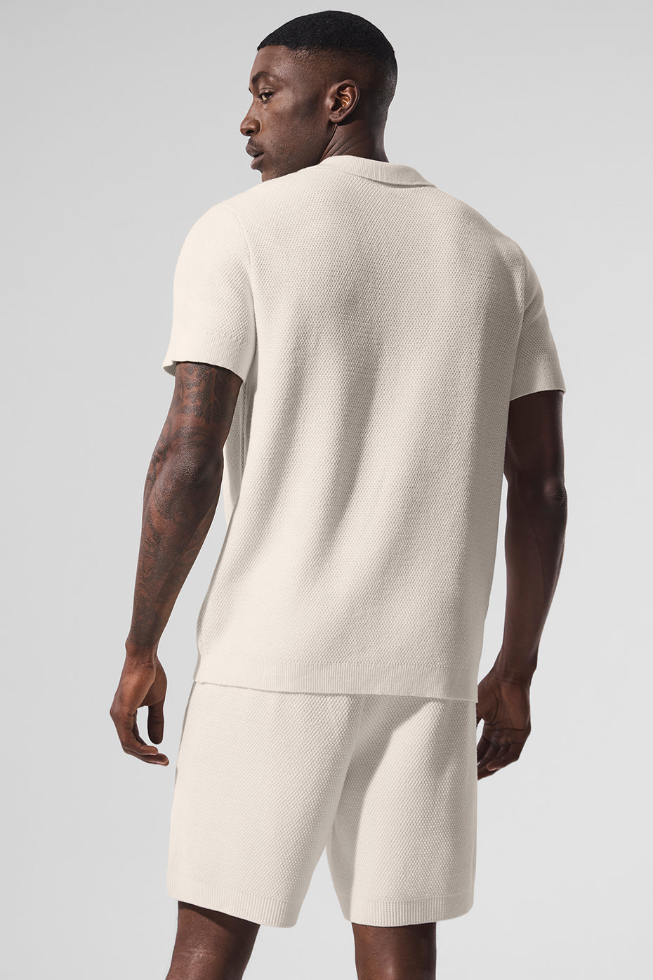 Sports Club Sweater Knit Polo - Ivory image 3