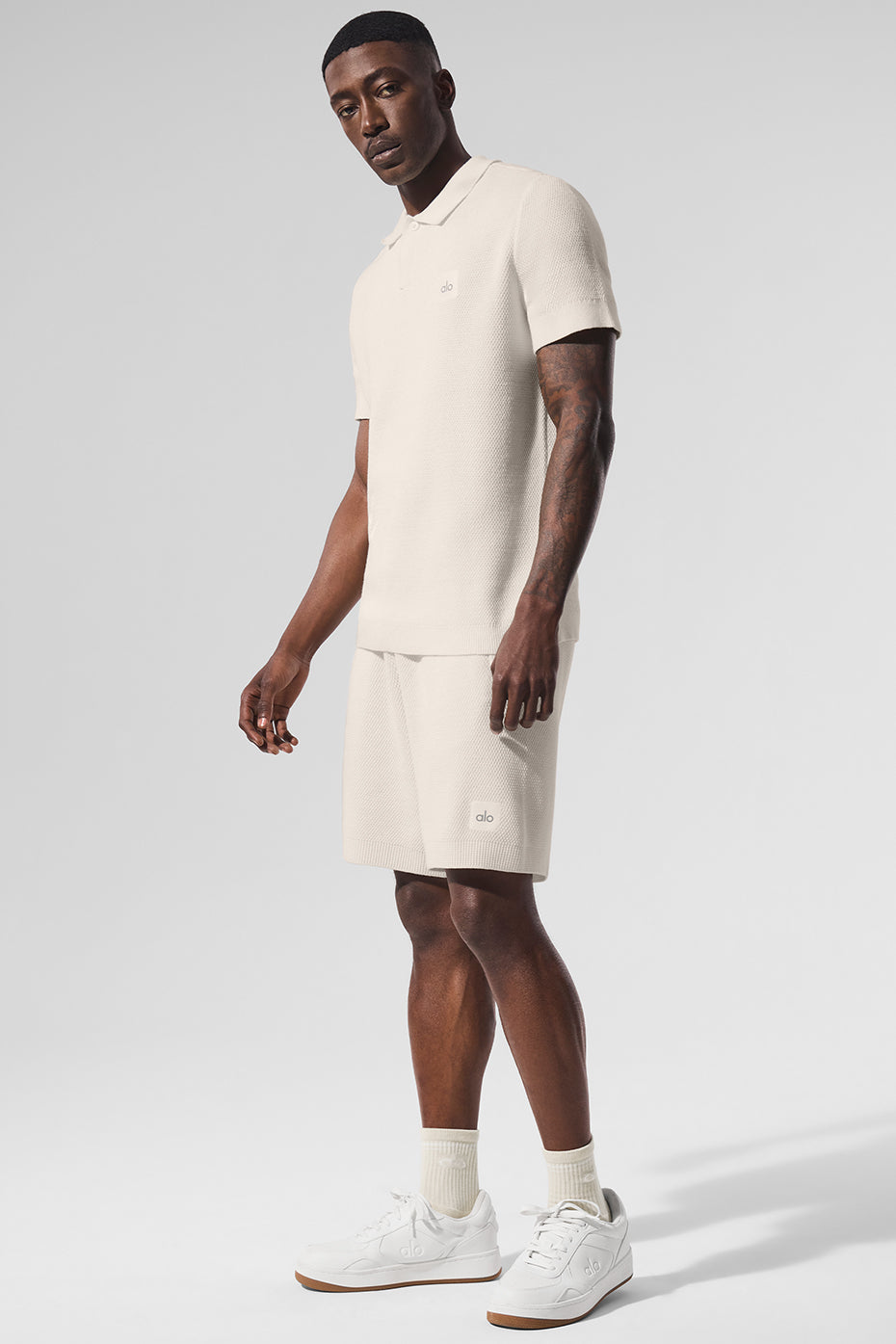 Sports Club Sweater Knit Polo - Ivory image 4