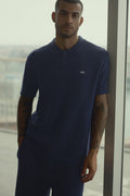 Sports Club Sweater Knit Polo - Navy image 1