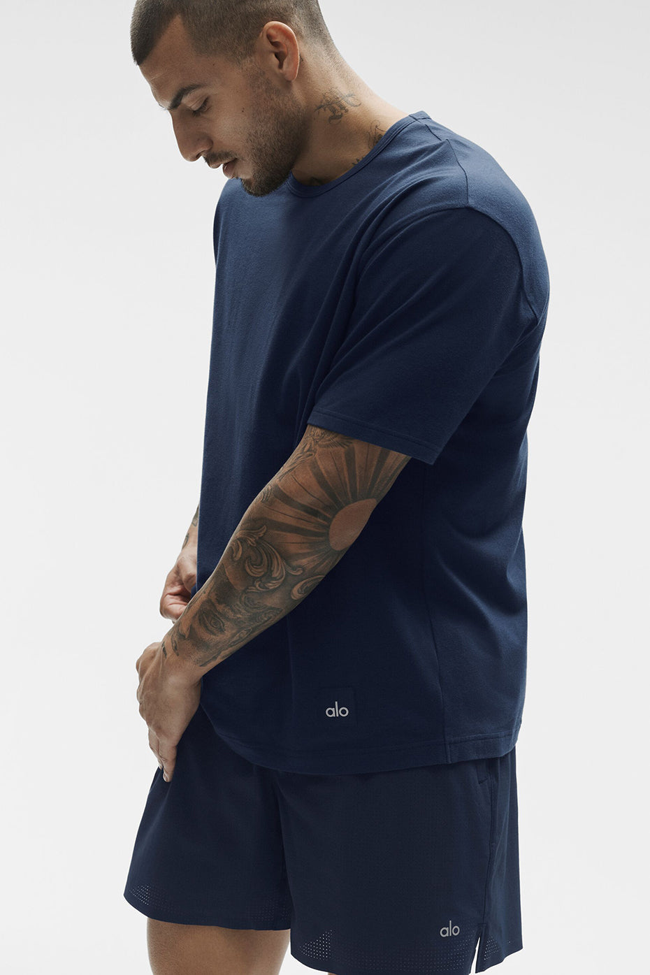 Essential Short Sleeve Street Tee - Navy image 3