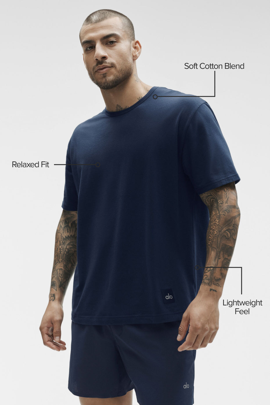 Essential Short Sleeve Street Tee - Navy image 2