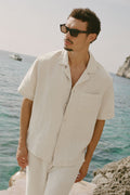 Linen Days Short Sleeve Button Up - Bone image 1
