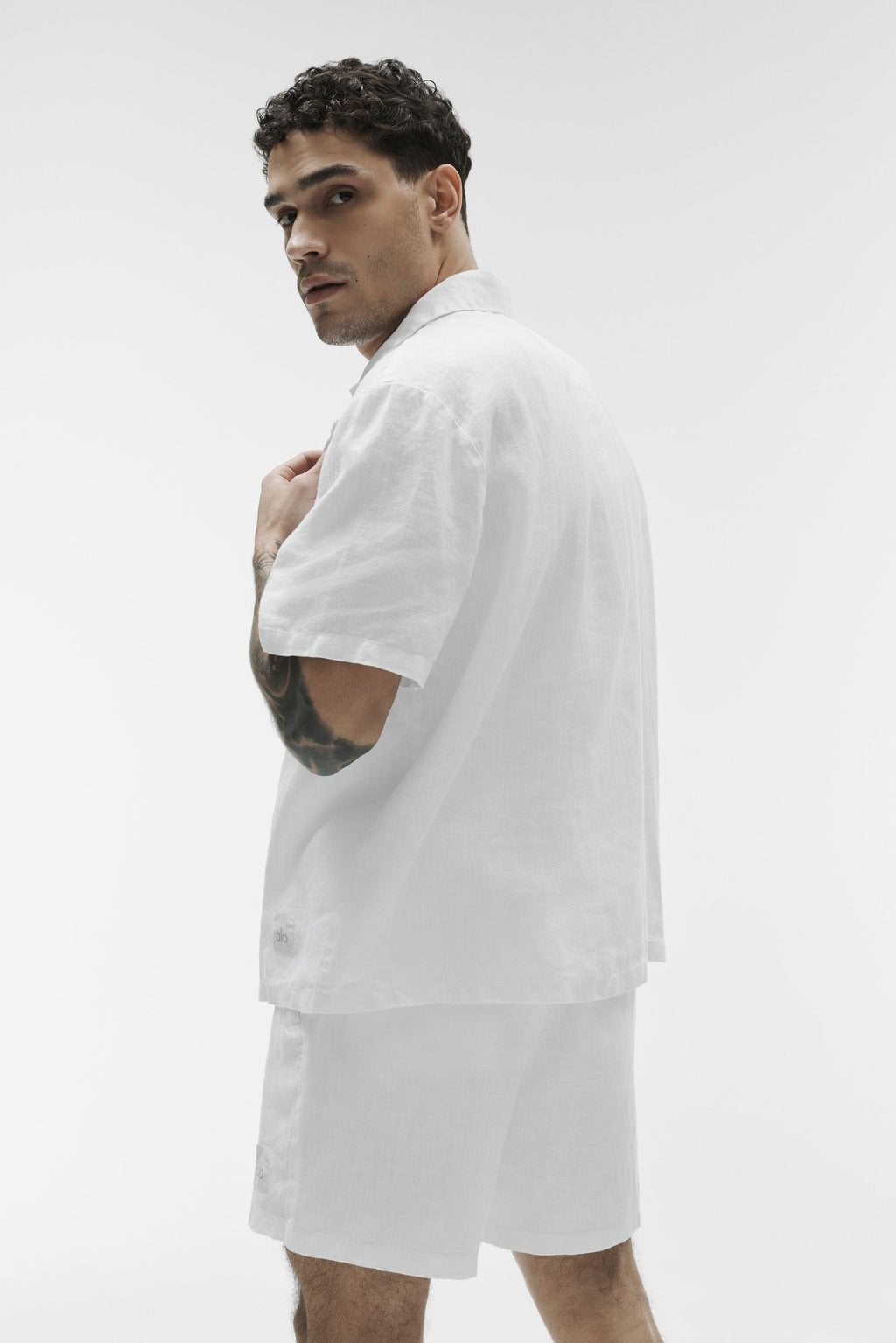 Linen Days Short Sleeve Button Up - White image 3