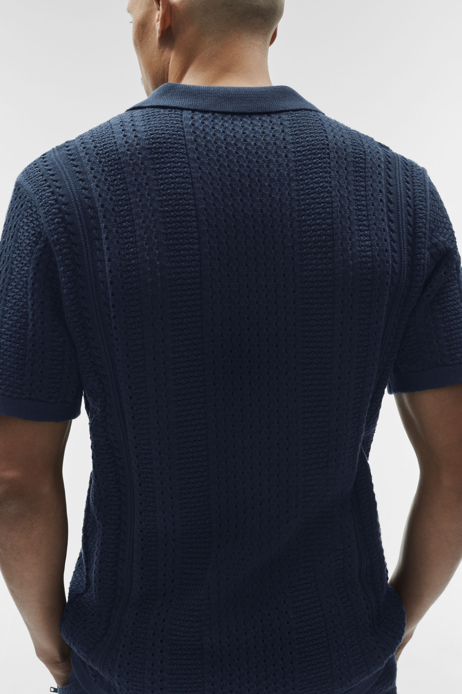 Coastline Knit Short Sleeve Polo - Navy image 5