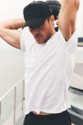 Linen Jersey Coastal Short Sleeve Tee - White image 1