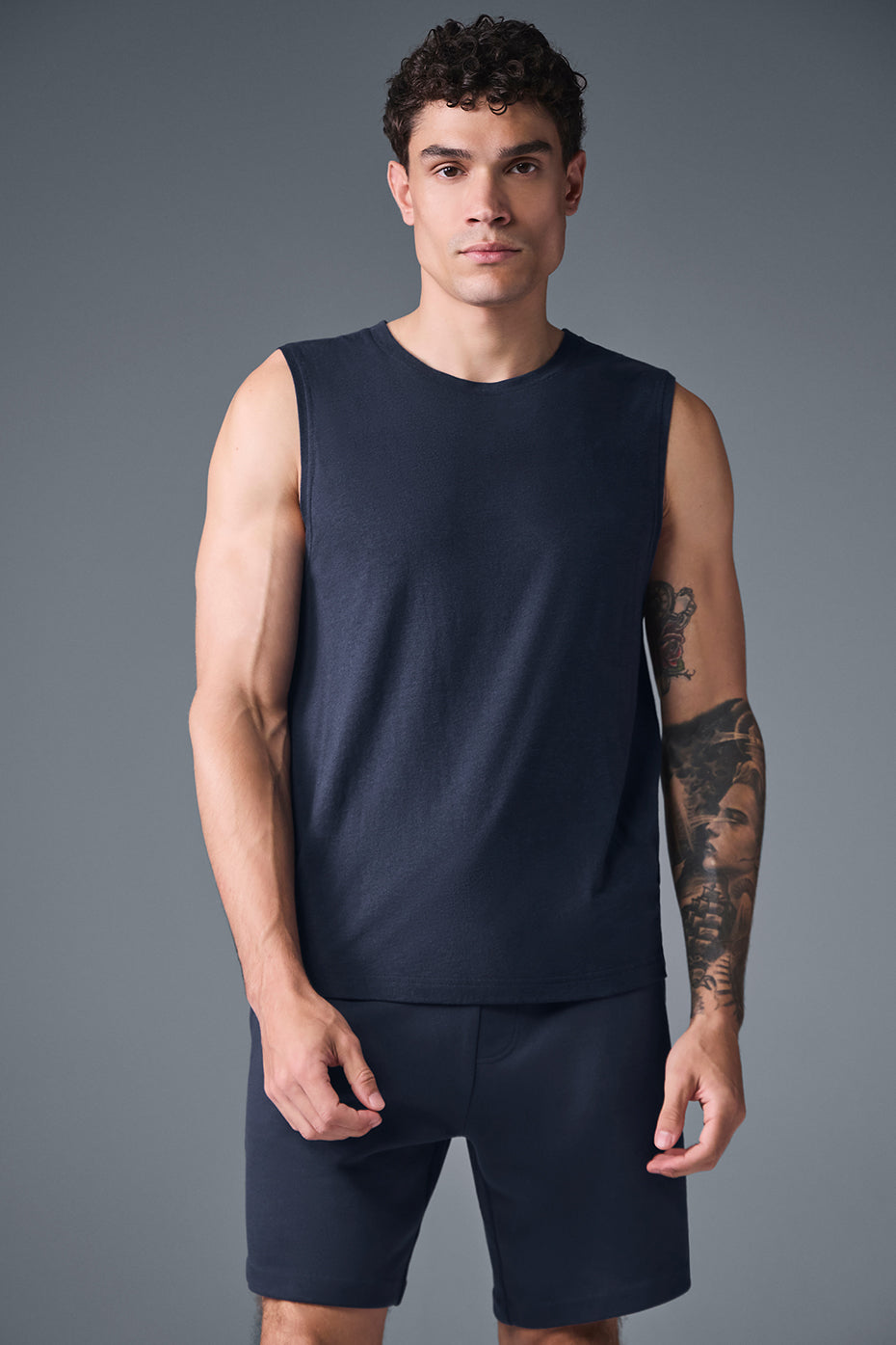 The Triumph Muscle Tank - Navy image 1
