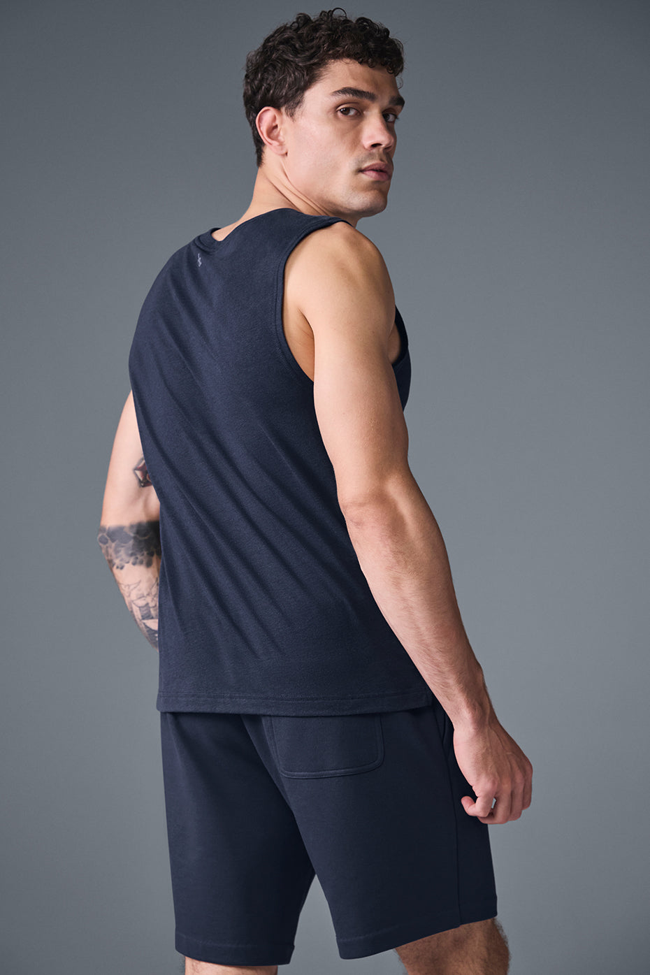 The Triumph Muscle Tank - Navy image 2