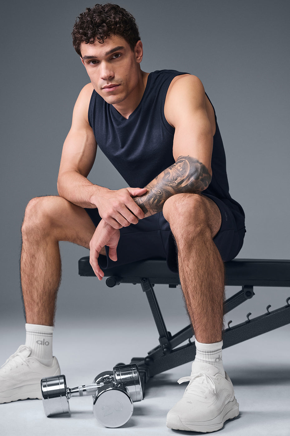 The Triumph Muscle Tank - Navy image 5