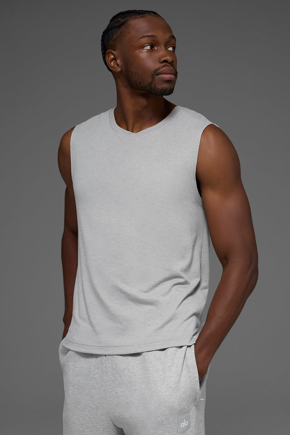 The Triumph Muscle Tank - Athletic Heather Grey image 1