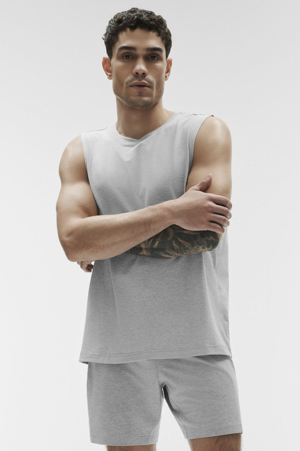 Conquer Muscle Tank - Athletic Heather Grey image 2