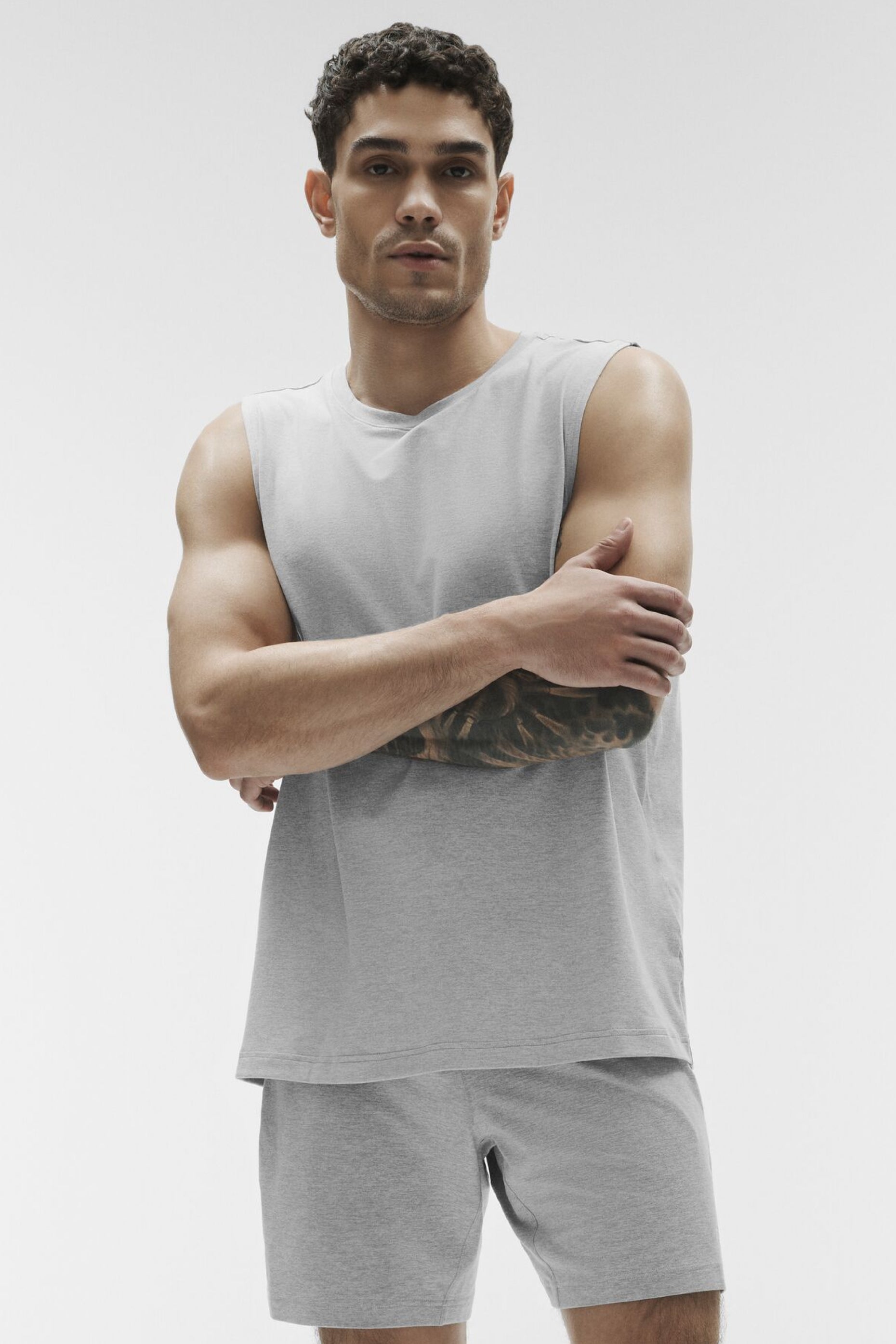 Conquer Muscle Tank - Athletic Heather Grey image 2