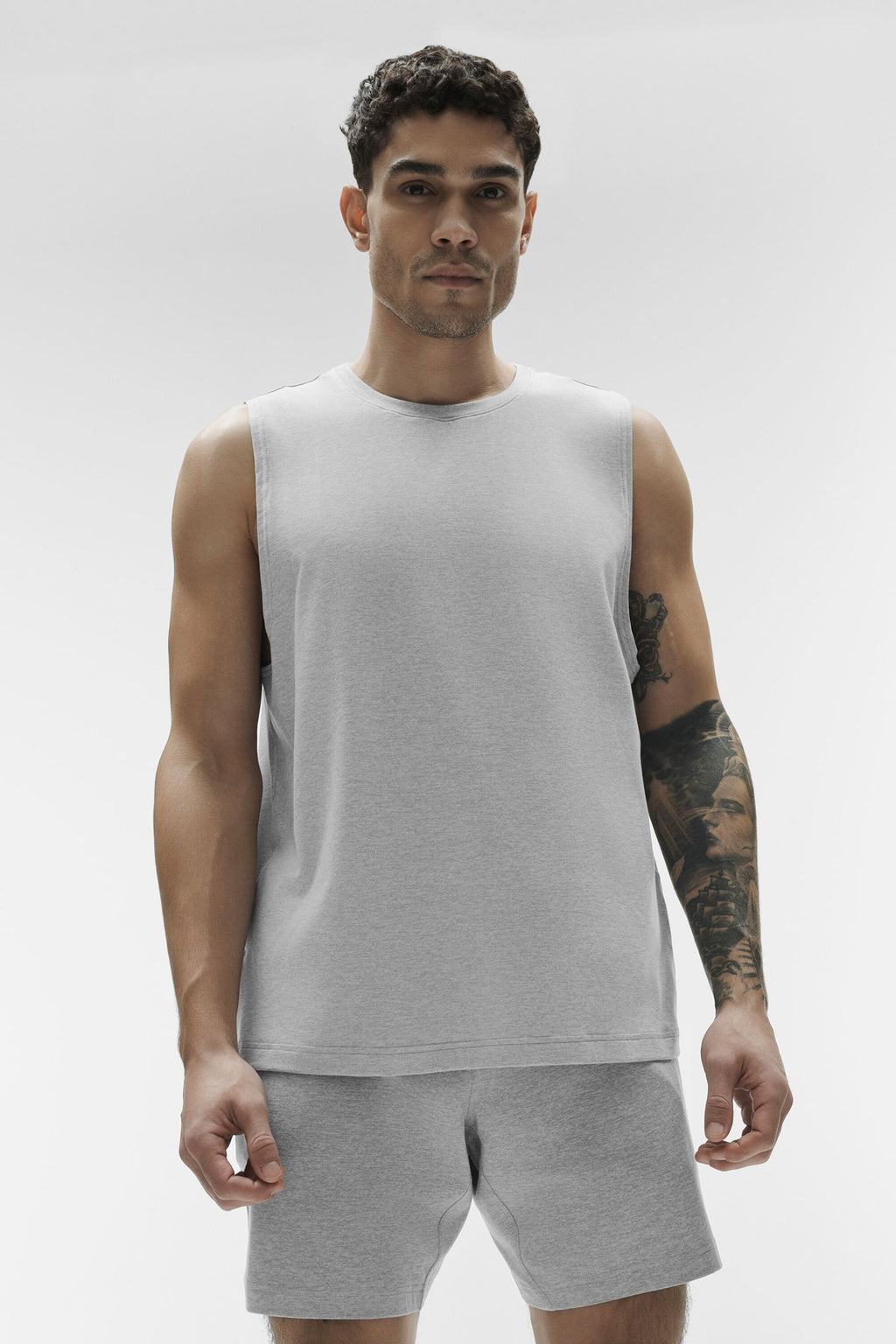Conquer Muscle Tank - Athletic Heather Grey image 4
