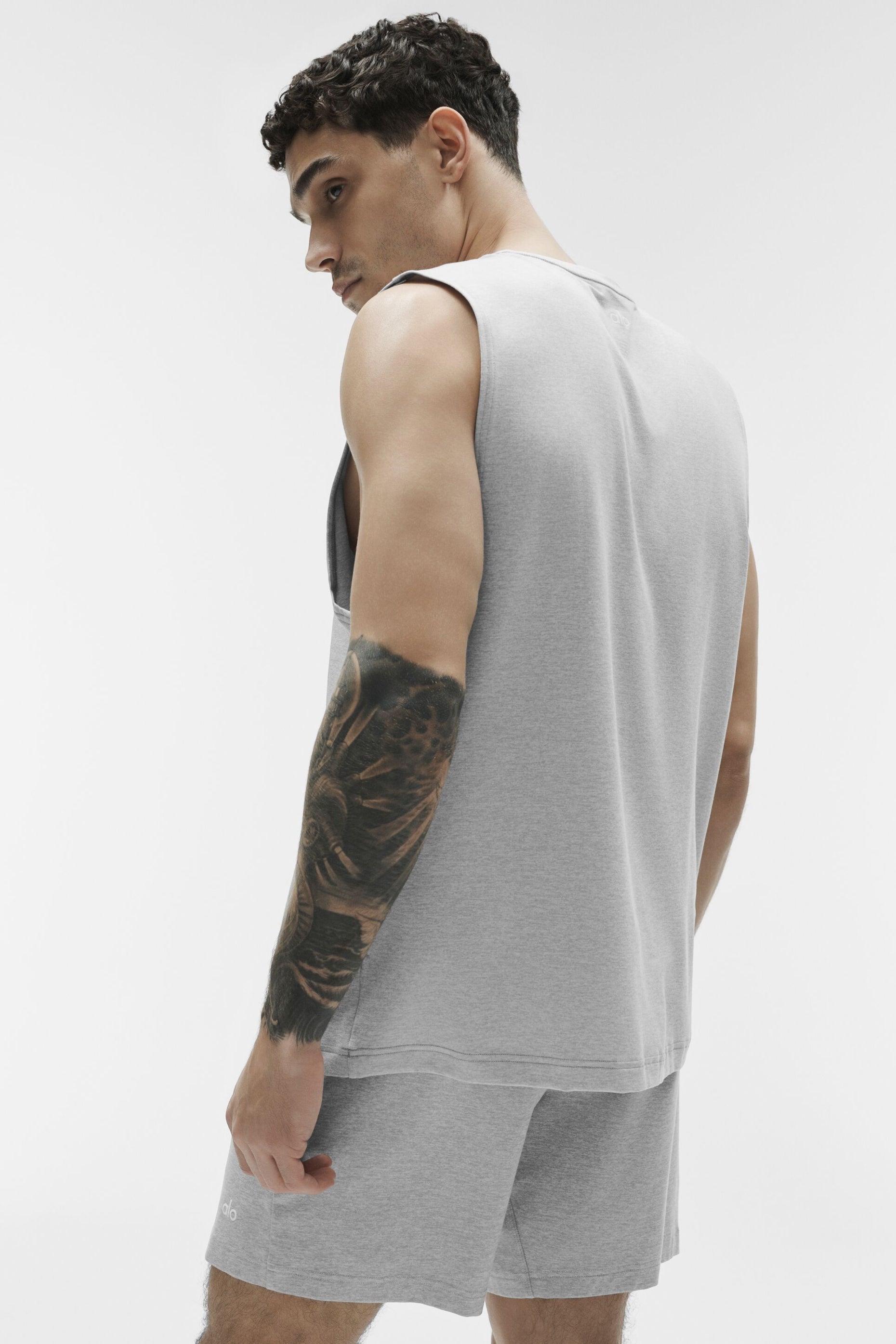 Conquer Muscle Tank - Athletic Heather Grey image 5