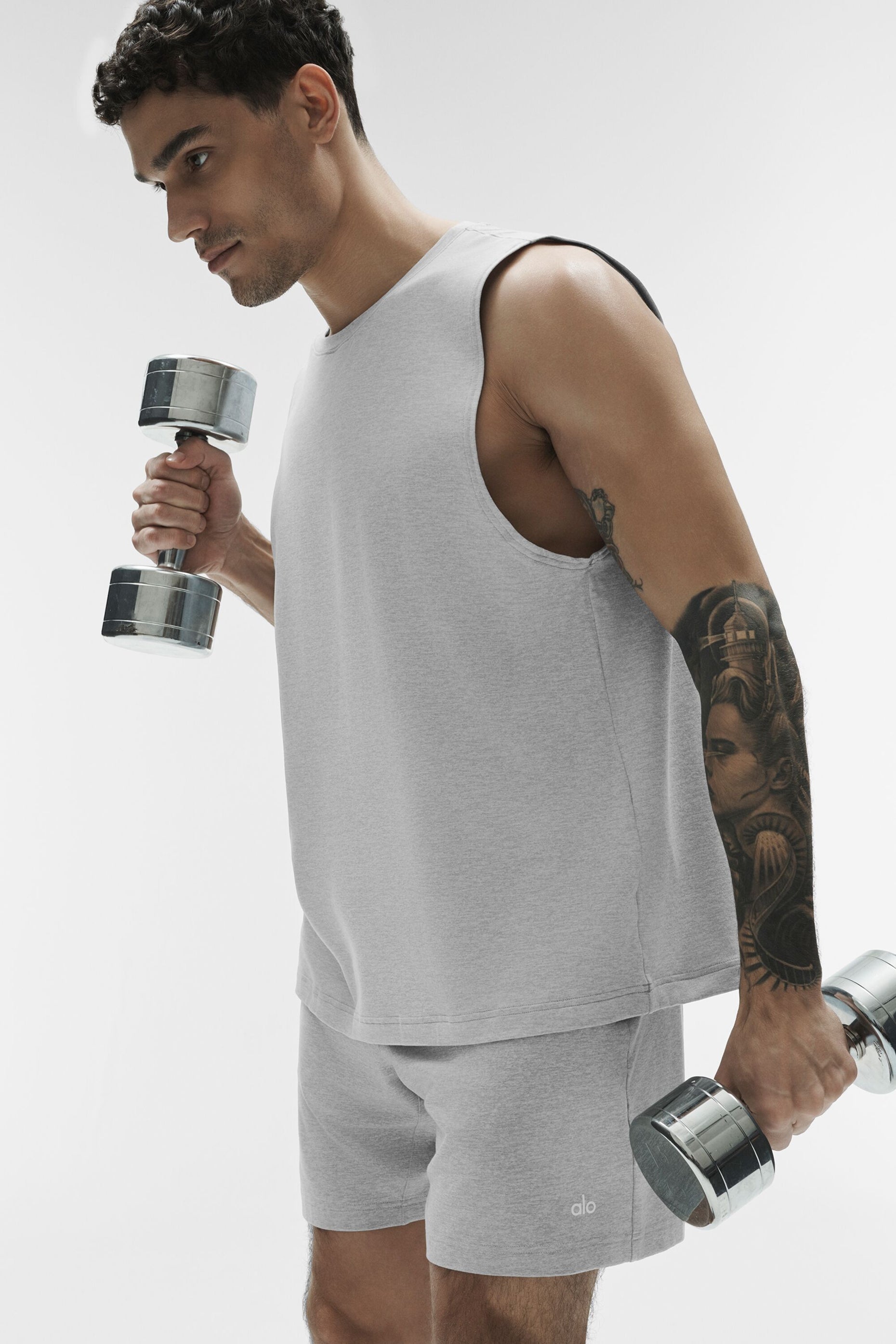 Conquer Muscle Tank - Athletic Heather Grey image 1