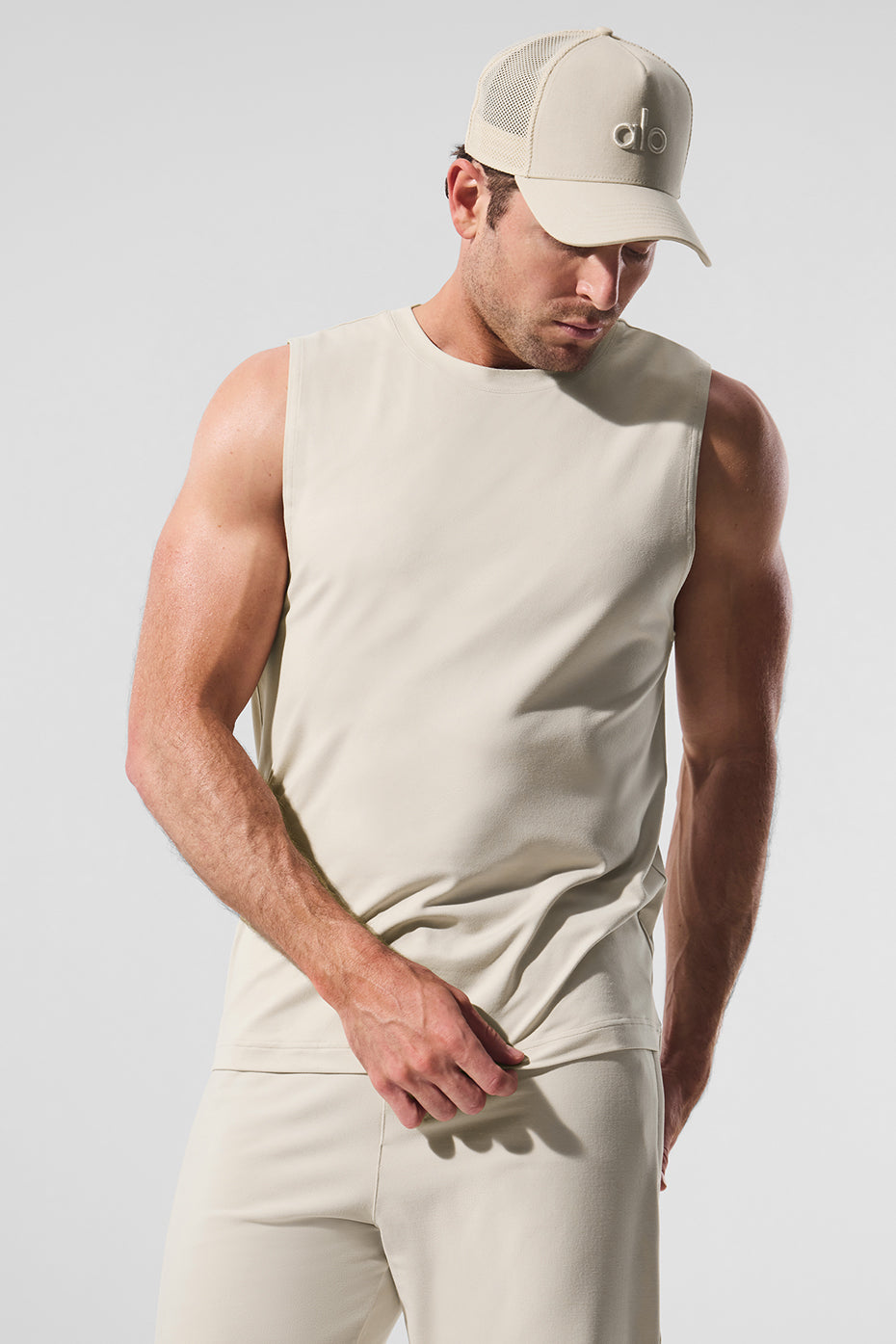 Conquer Muscle Tank - Bone image 1