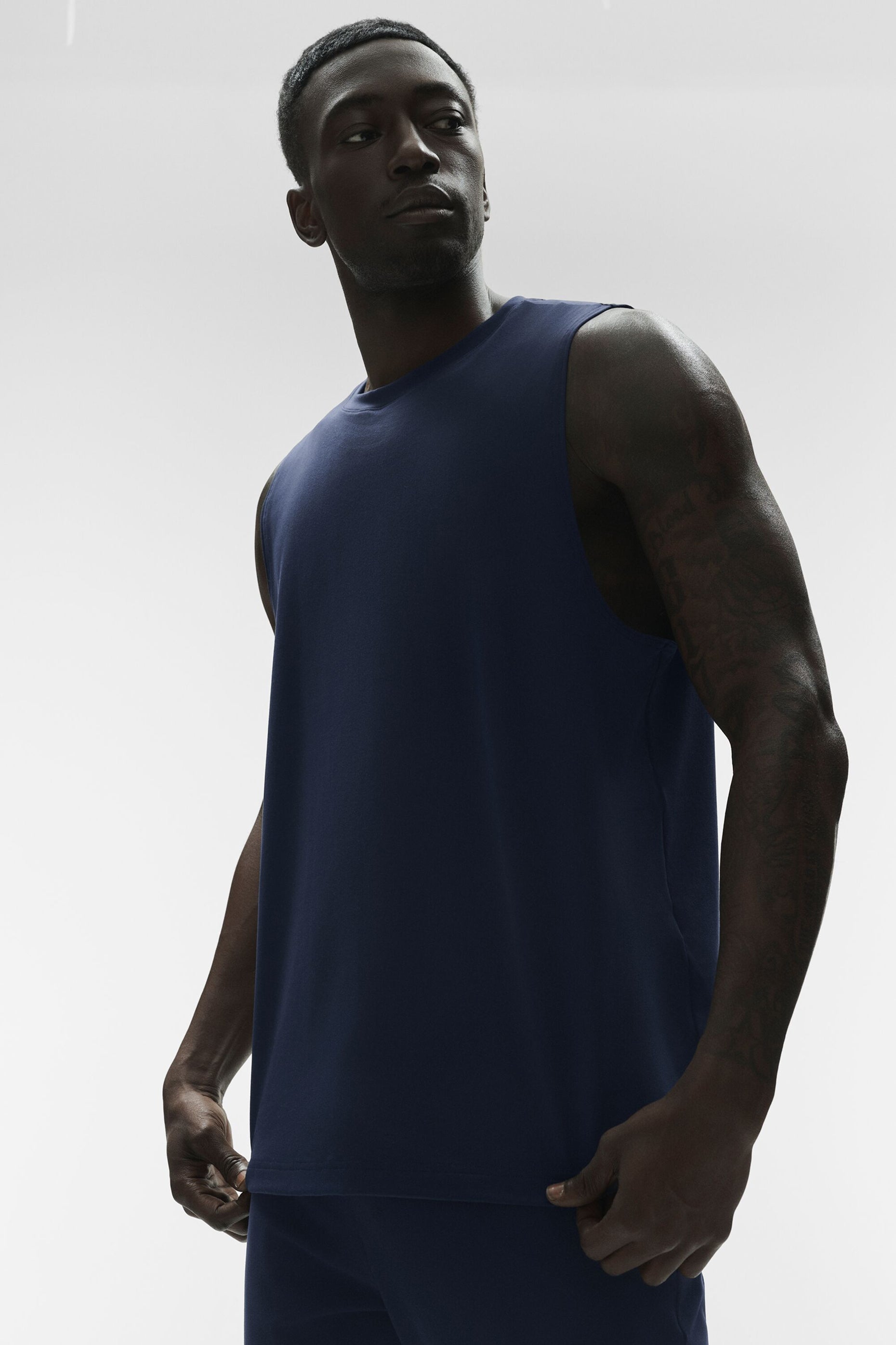 Conquer Muscle Tank - Navy image 1