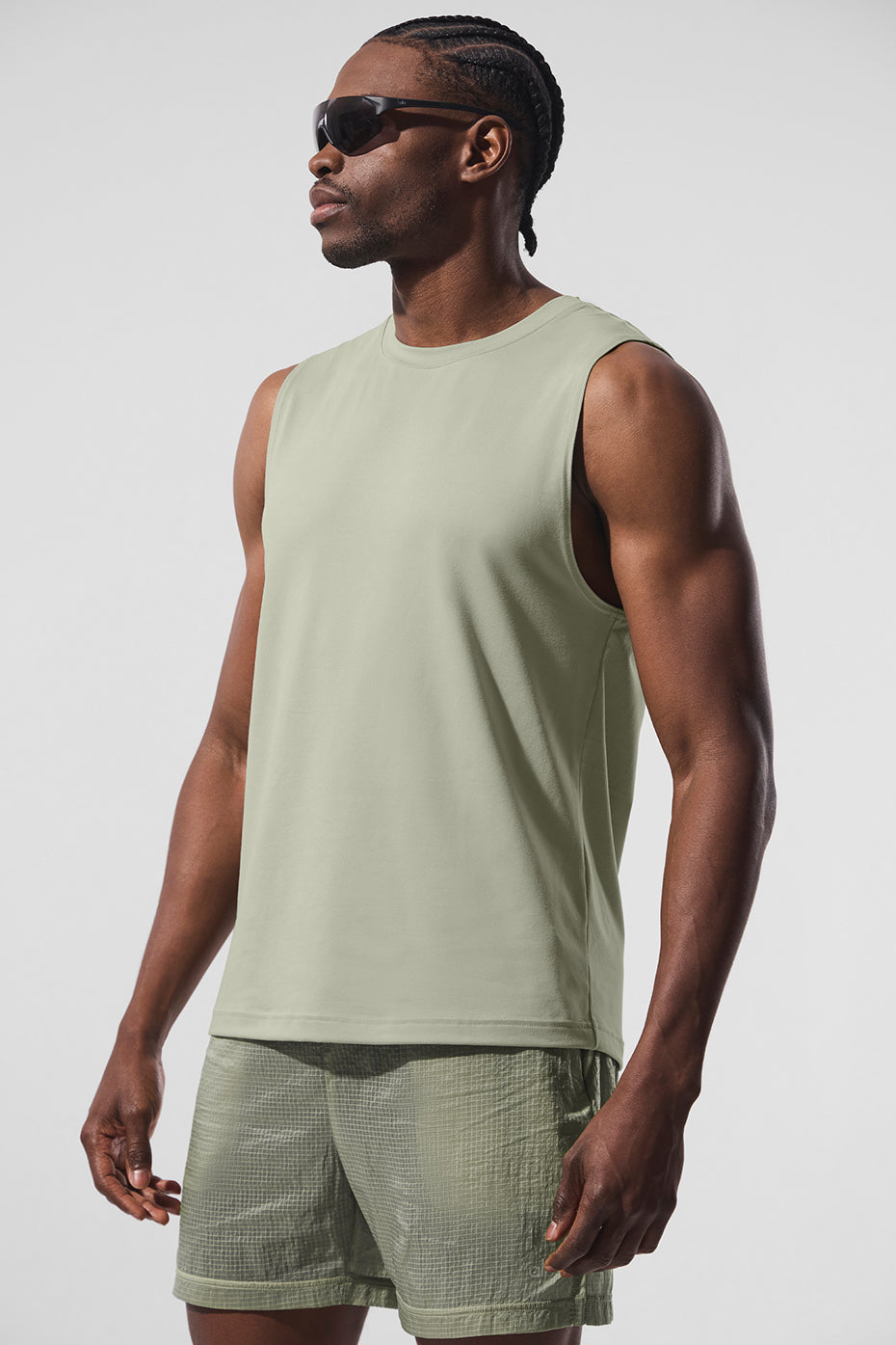 Conquer Muscle Tank - Limestone image 3