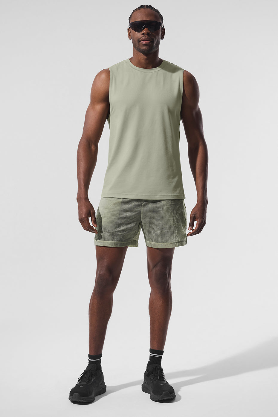 Conquer Muscle Tank - Limestone image 1
