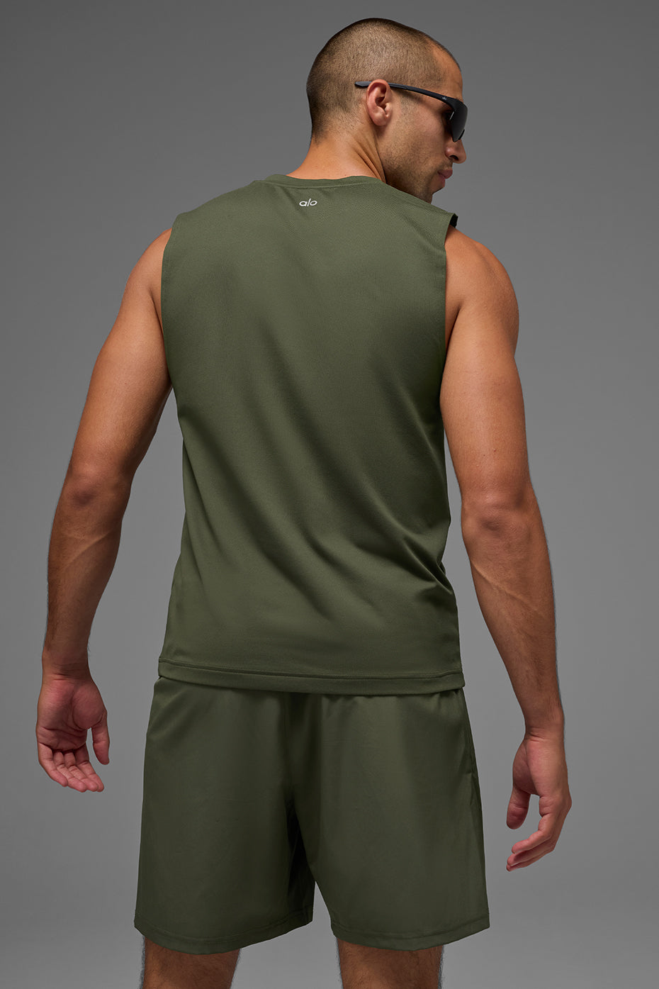 Conquer Muscle Tank - Green Olive image 3