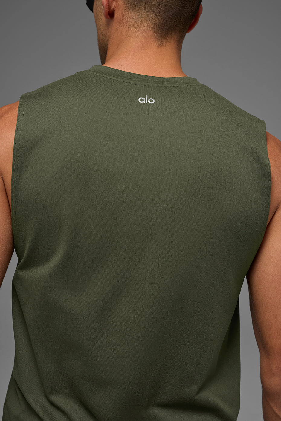 Conquer Muscle Tank - Green Olive image 2